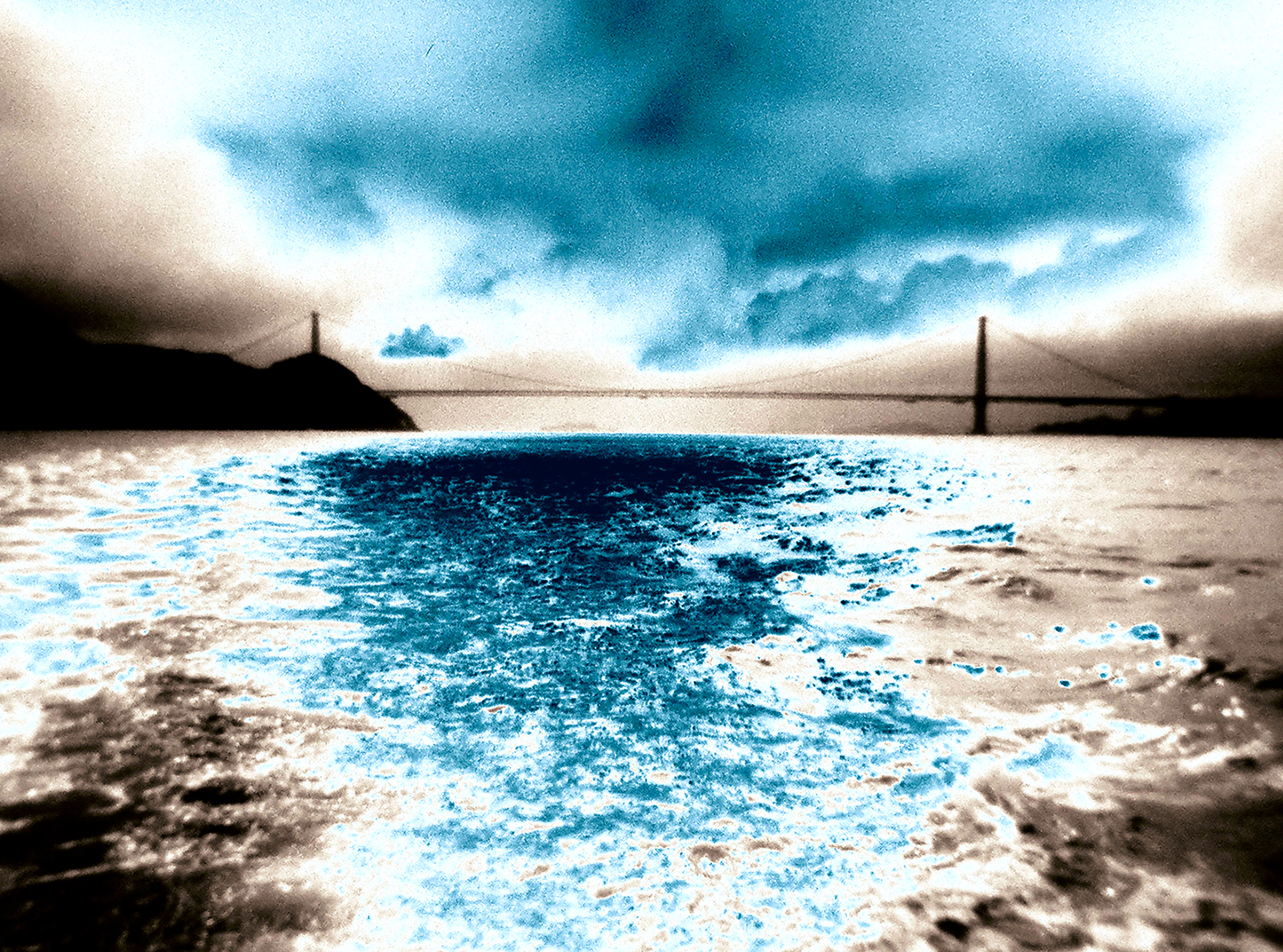 Abstract of Golden Gate Bridge - San Francisco